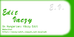 edit vaczy business card